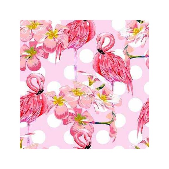 Papel de Parede Adesivo Flamingo Poá N55