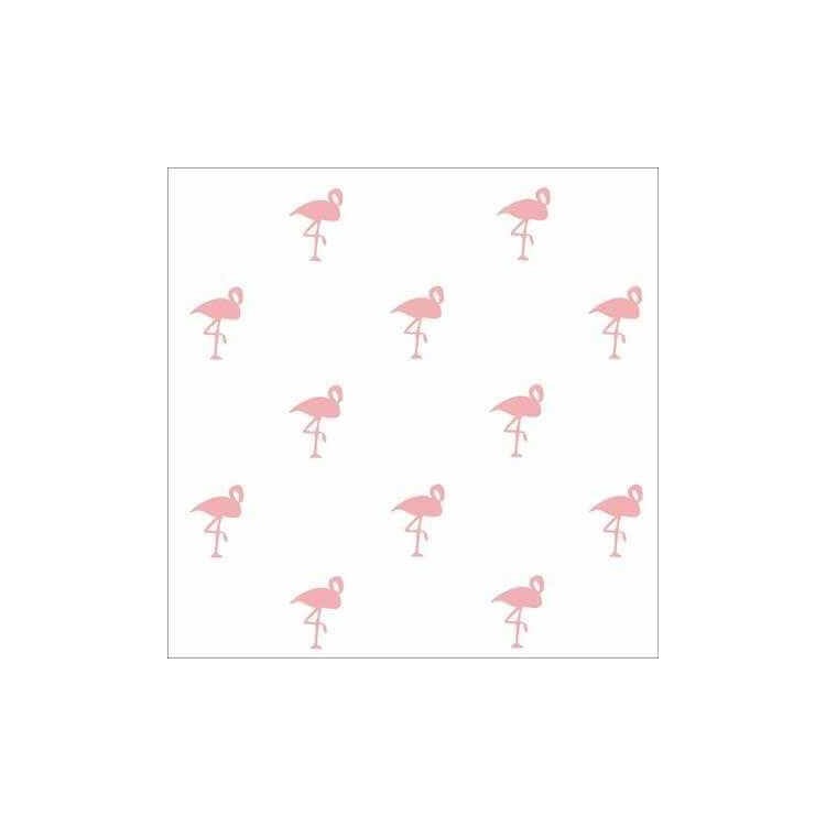 Papel de Parede Adesivo Flamingo Rosa 52472