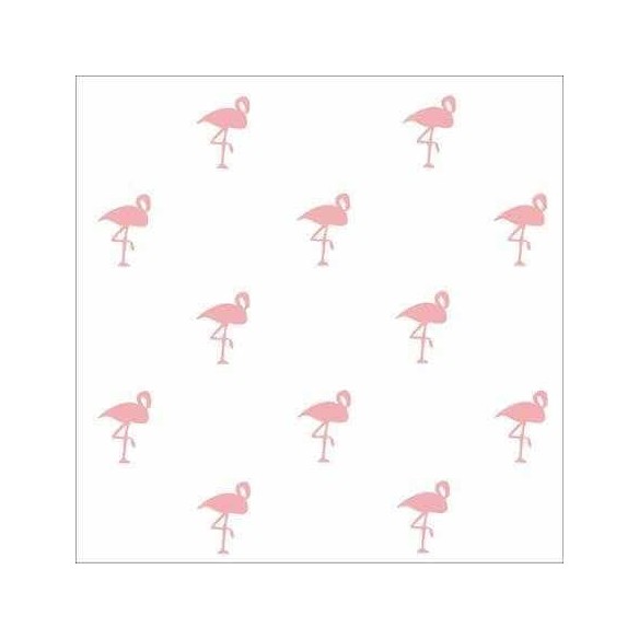 Papel de Parede Adesivo Flamingo Rosa 52472