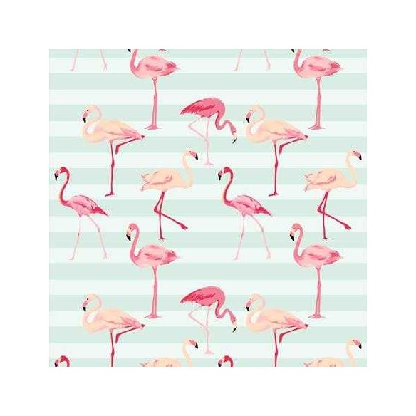 Papel de Parede Adesivo Flamingo Tropical 0858572