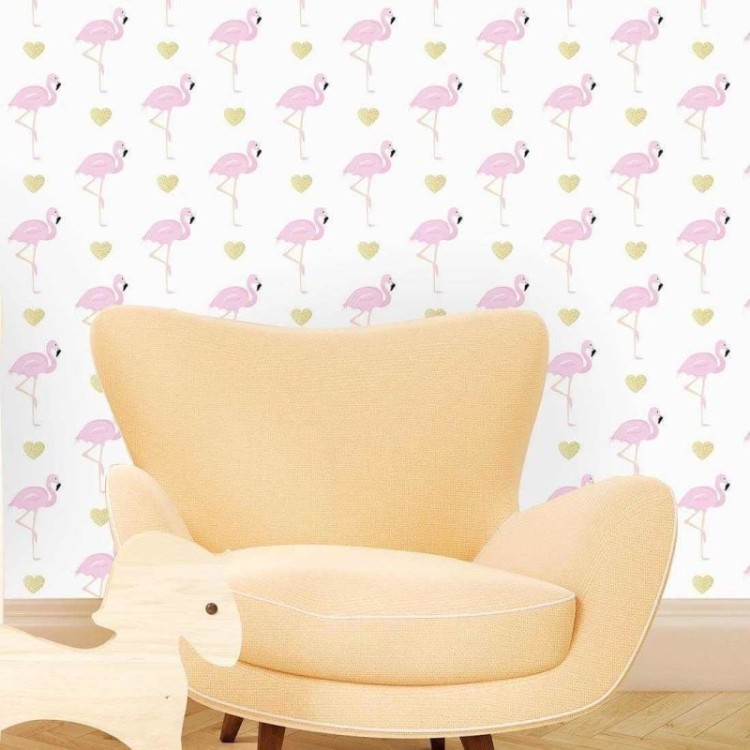 Papel de Parede Adesivo Flamingo tumblr 94726