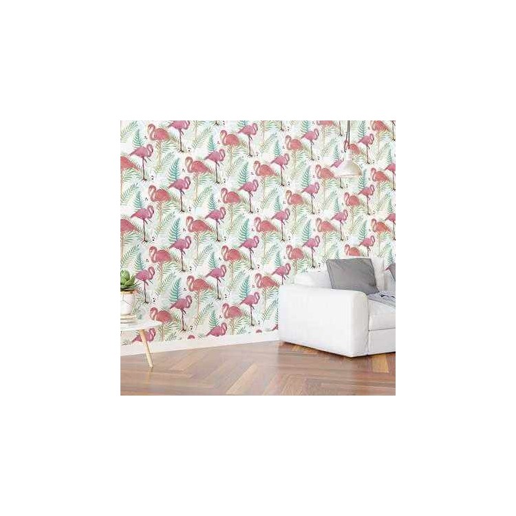 Papel de Parede Adesivo Flamingo Tumblr N302057