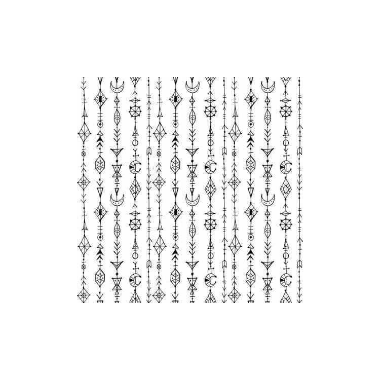 Papel de Parede Adesivo Flechas Preto e Branco...
