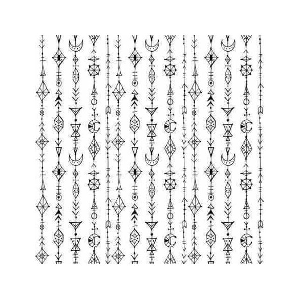 Papel de Parede Adesivo Flechas Preto e Branco Jovem 249316831