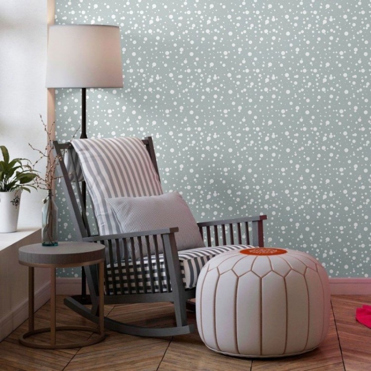 Papel de Parede Adesivo Flocos de Neve N013221
