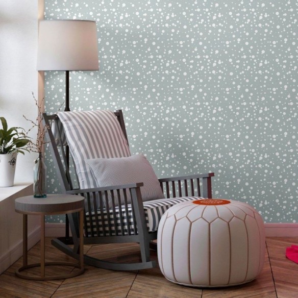 Papel de Parede Adesivo Flocos de Neve N013221