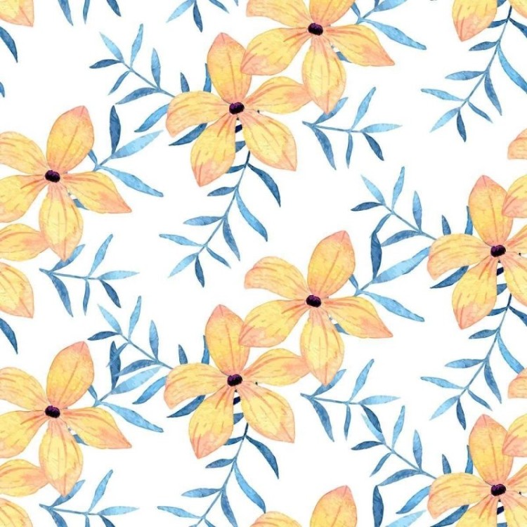 Papel de Parede Adesivo Flor Amarela N04170