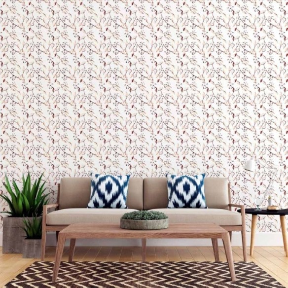 Papel de Parede Adesivo Flor de Algodão N015137