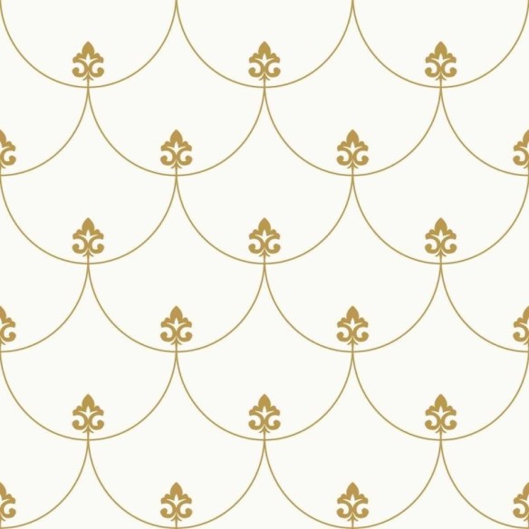 Papel de Parede Adesivo Flor de Liz e Escama de Peixe N05269