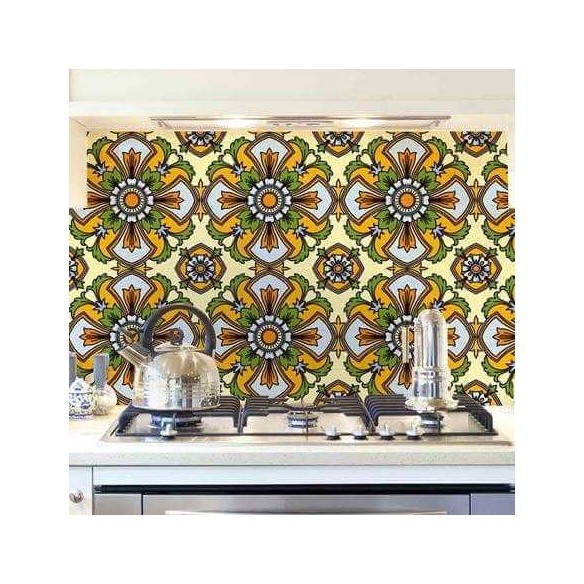 Papel de Parede Adesivo Flor Ornamental 761248339