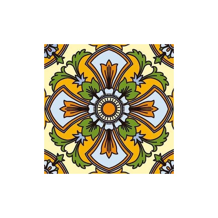 Papel de Parede Adesivo Flor Ornamental 761248339