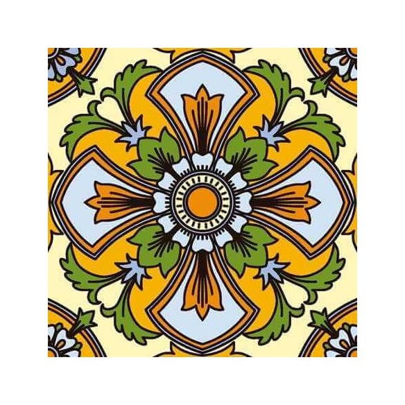 Papel de Parede Adesivo Flor Ornamental 761248339