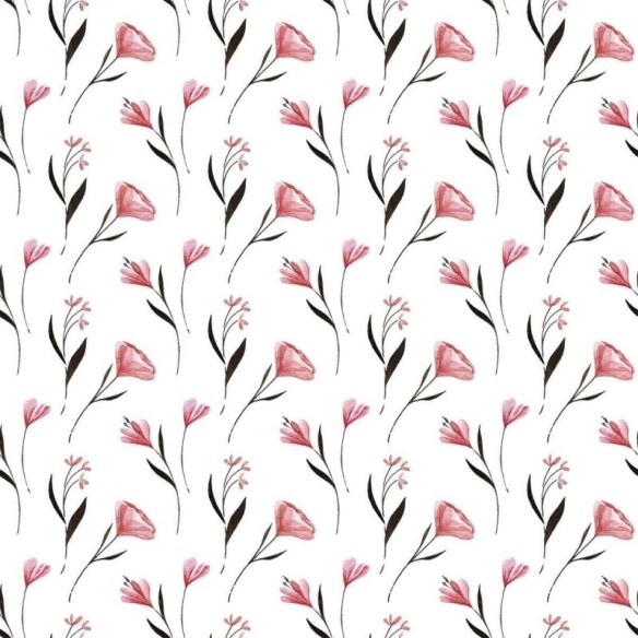 Papel de Parede Adesivo Flor Rosa N04200
