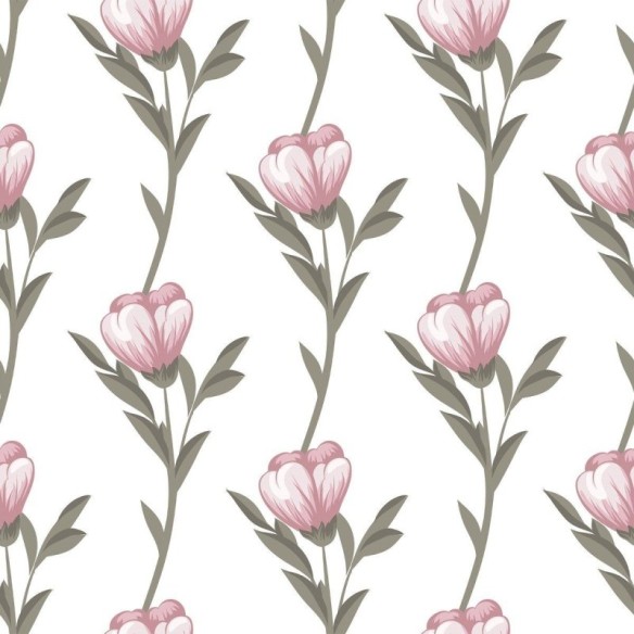 Papel de Parede Adesivo Floral  N012130