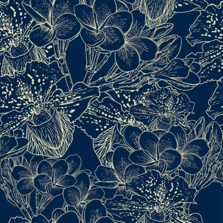 Papel de Parede Adesivo floral  N014133