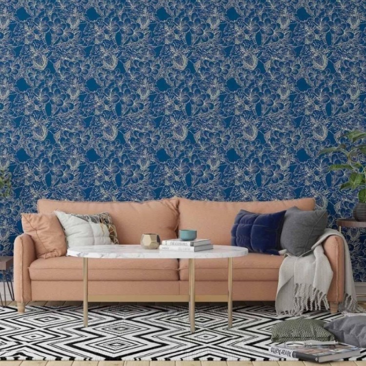 Papel de Parede Adesivo floral  N014133