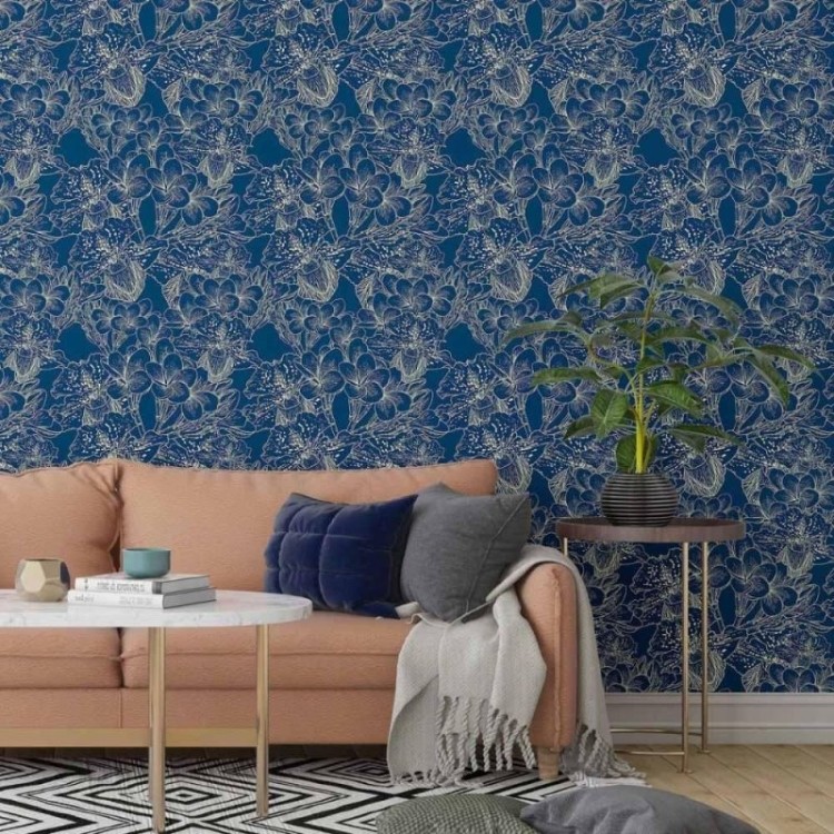 Papel de Parede Adesivo floral  N014133