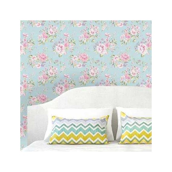 Papel de Parede Adesivo Floral  Rosas 100915