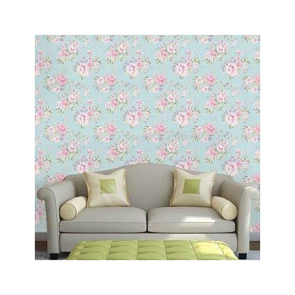 Papel de Parede Adesivo Floral  Rosas 100915