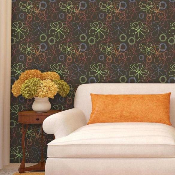 Papel de Parede Adesivo Floral 12