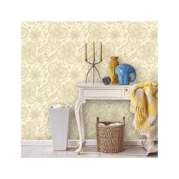 Papel de Parede Adesivo Floral 1249