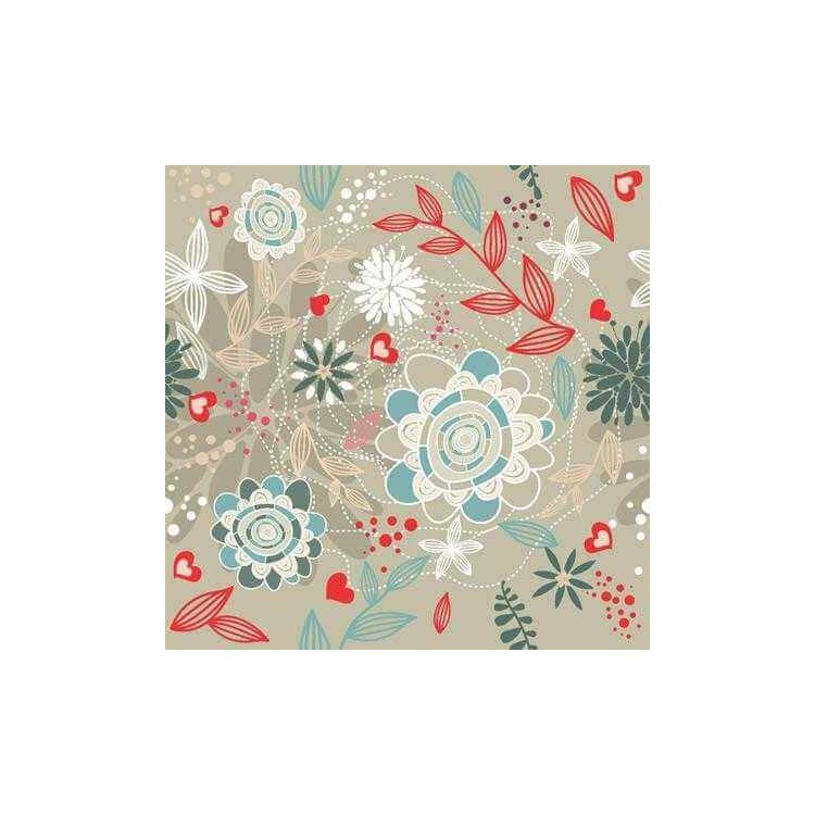 Papel de Parede Adesivo Floral 210123