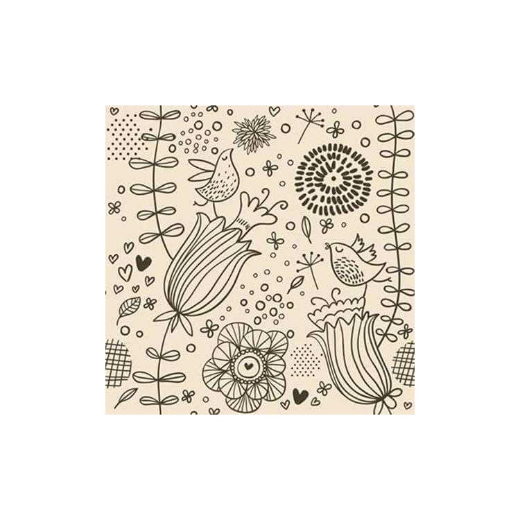 Papel de Parede Adesivo Floral 502