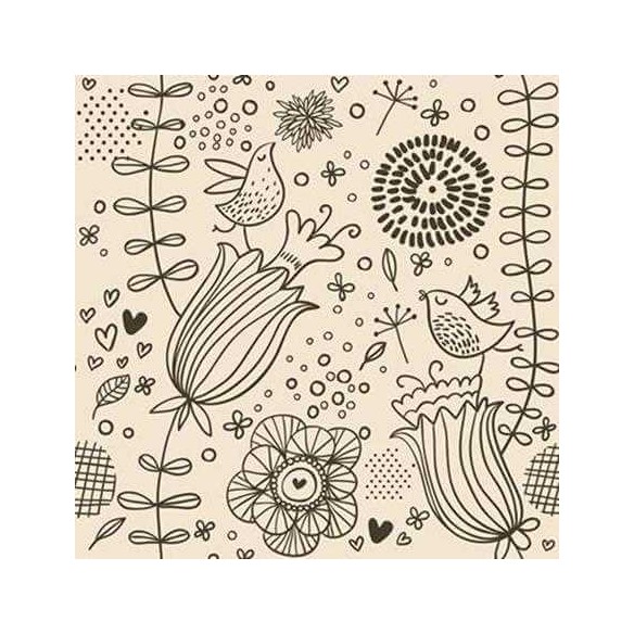 Papel de Parede Adesivo Floral 502