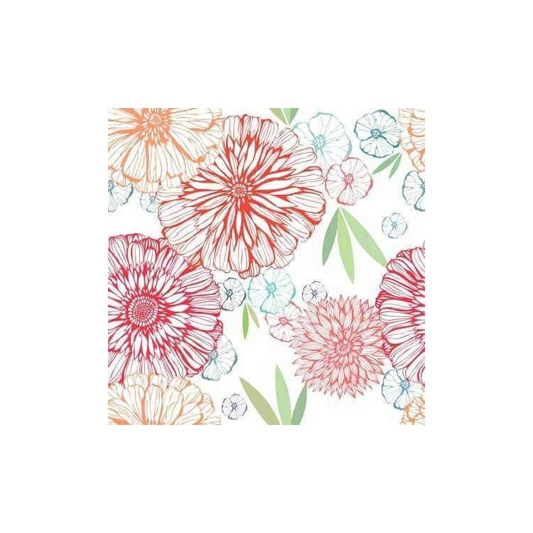Papel de Parede Adesivo Floral 7