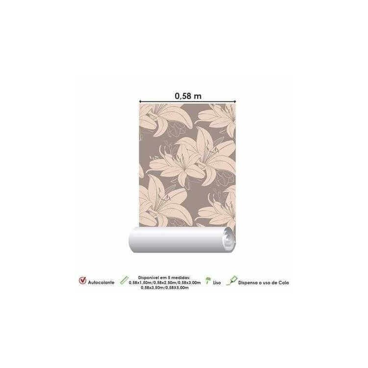 Papel de Parede Adesivo Floral 93016570