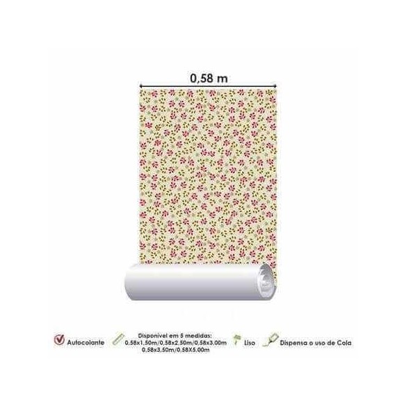 Papel de Parede Adesivo Floral 99480368