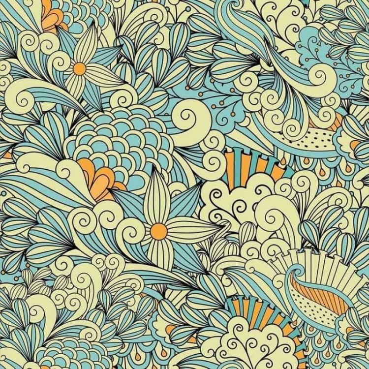 Papel de Parede Adesivo Floral abstrata N03033
