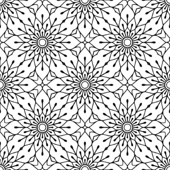 Papel de Parede Adesivo Floral Abstrato N013205
