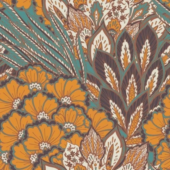 Papel de Parede Adesivo Floral Abstrato N015045