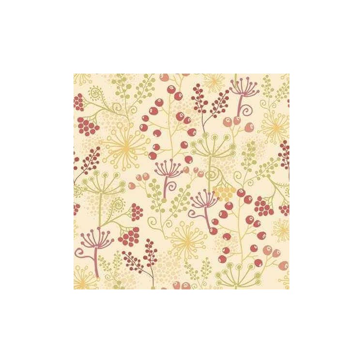 Papel de Parede Adesivo Floral Amarelo 120234430
