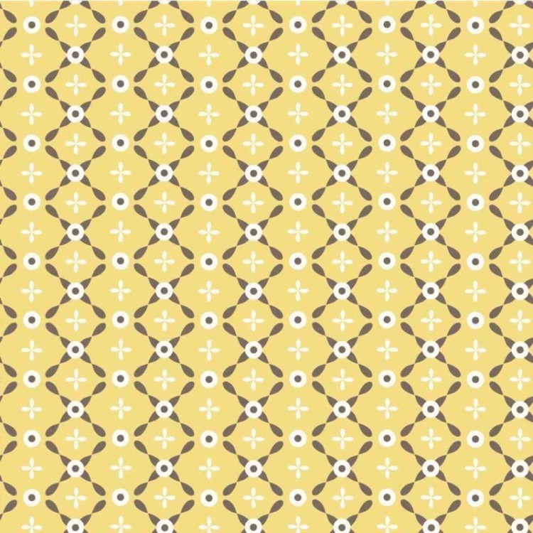 Papel de Parede Adesivo Floral Amarelo 843579642