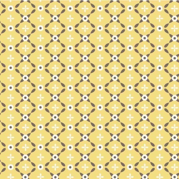 Papel de Parede Adesivo Floral Amarelo 843579642