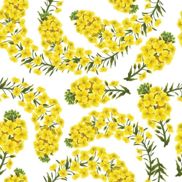 Papel de Parede Adesivo Floral Amarelo N018060