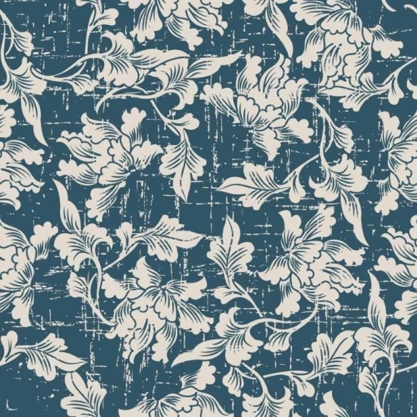 Papel de Parede Adesivo Floral Antiguidade N014214