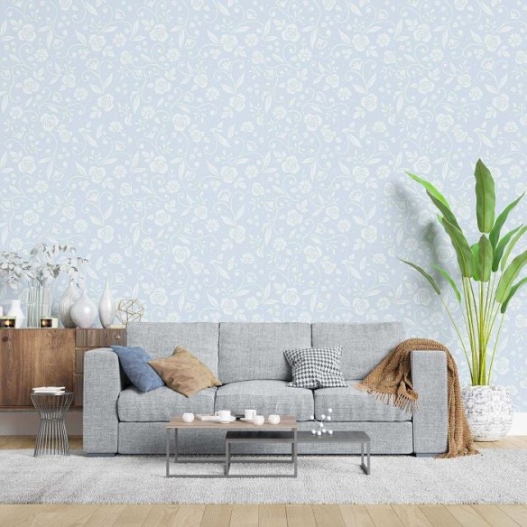 Papel de Parede Adesivo Floral Arabesco N02284