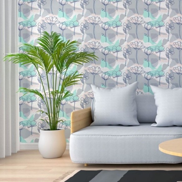 Papel de Parede Adesivo Floral Art N013206