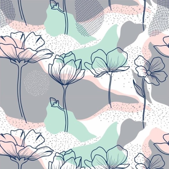 Papel de Parede Adesivo Floral Art N013206