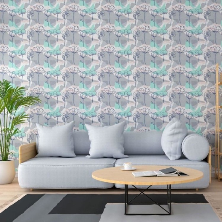 Papel de Parede Adesivo Floral Art N013206