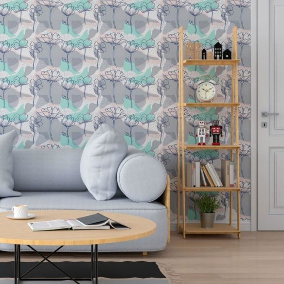Papel de Parede Adesivo Floral Art N013206