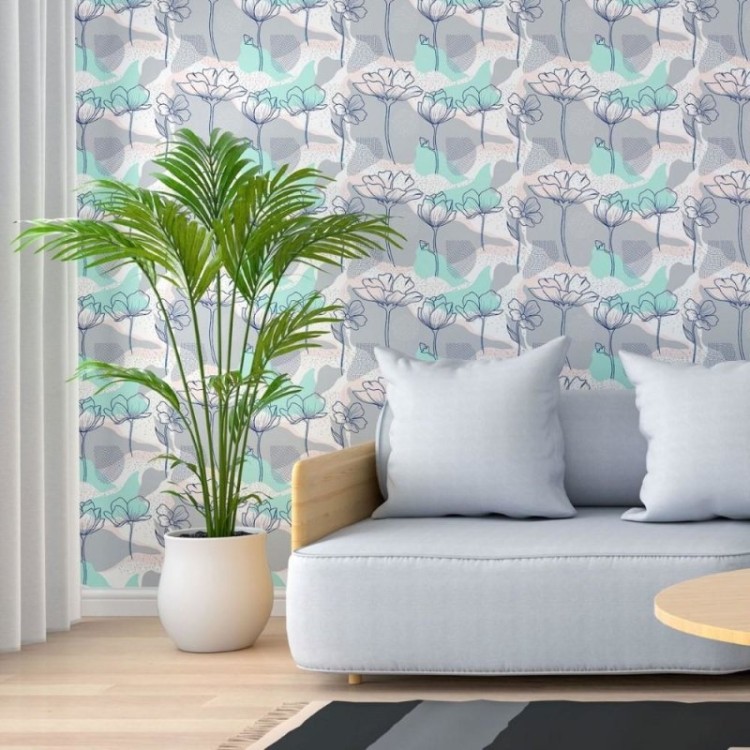 Papel de Parede Adesivo Floral Art N013206