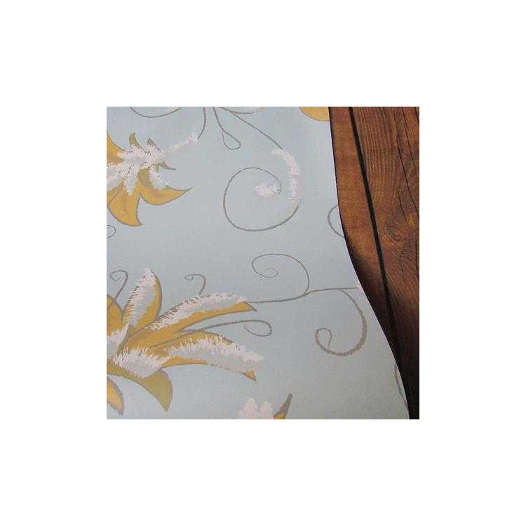 Papel de Parede Adesivo Floral Azul 117048286