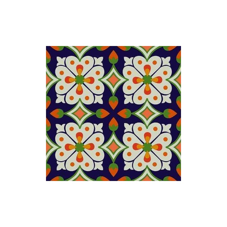 Papel de Parede Adesivo Floral Azul 133010822