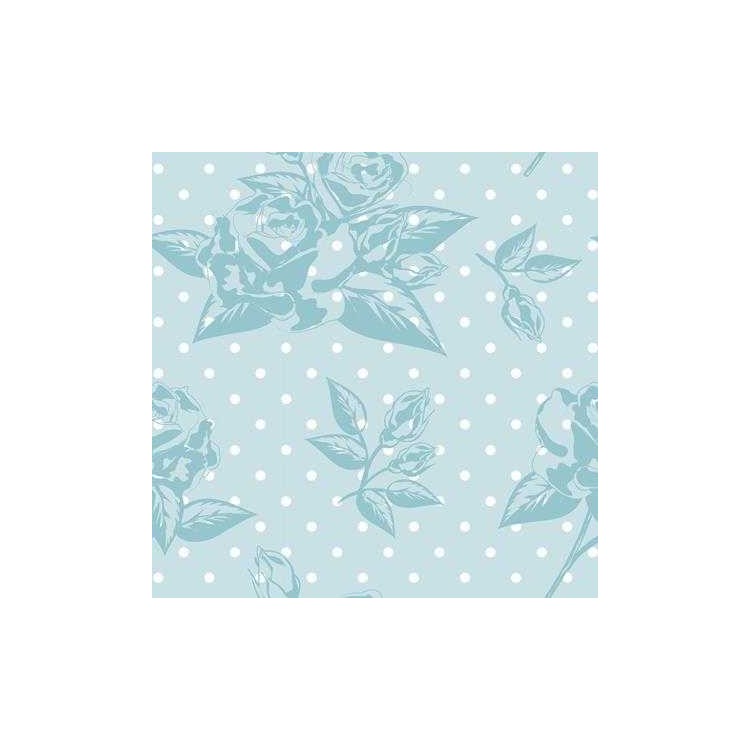 Papel de Parede Adesivo Floral Azul 4716963