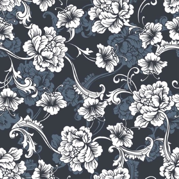 Papel de Parede Adesivo Floral Baroque N013217