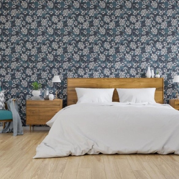 Papel de Parede Adesivo Floral Baroque N013217